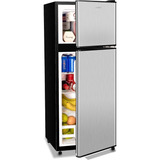 Refrigerador Compacto; 4 Cu Ft, C/congelador; Anukis, Plata