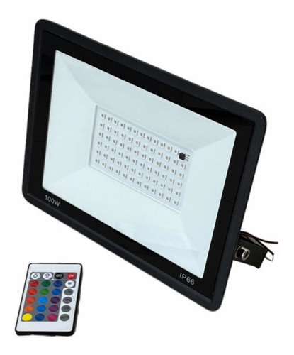 Reflector Led Multicolor Rgb 100w Con Control - Alto Brillo