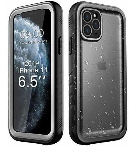 Carcasa Compatible Con iPhone 11 Pro Max Negro Impermeable