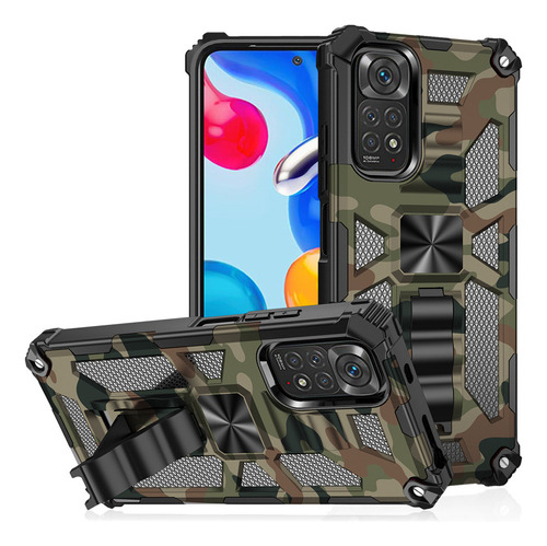 Funda Protectora Anticaída De Camuflaje Para Redmi Note 11s