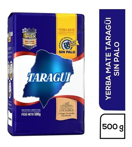 Yerba Mate Taragüi Sin Palo 500g 4flex