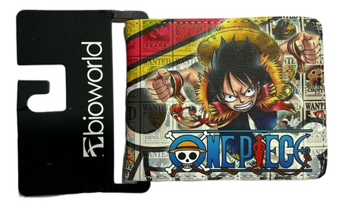 Billetera One Piece Luffy D. Monkey Wanted Piratas