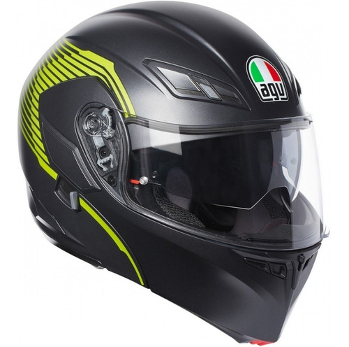 Casco Para Motociclismo Agv Abatible Compact Vermont Matt