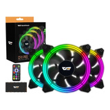 Cooler Fan Aigo Cf11 Pro Rgb T/ring 3 Fans +controladora +ir