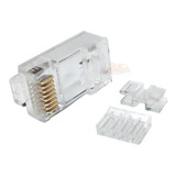 Ficha Rj45 Para Cable Red Utp Cat6 3 Pizas X5 Unidades