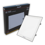 Painel Plafon Led Embutir 30w 40x40 3000k Branco Quente