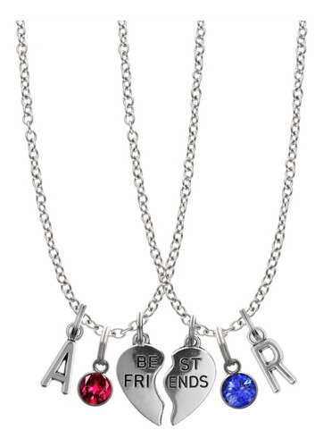 Collares Mejores Amigos Amigas Amistad Corazón Dije Best Friends Collar Personalizado Letra Nombre Collar Moda Dije