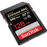 Cartão De Memória Extreme Pro Sd Xc 128gb (300mb/s)