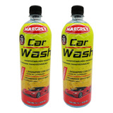 2 Shampoo Con Cera Para Auto Espumoso - Car Wash Margrey 1lt