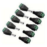 10 X Conector Ficha Plug Jack Macho+hembra Alimentación Dc 