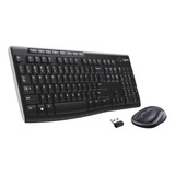Logitech Wireless Keyboard And Mouse Combo Para Windows, 2.4