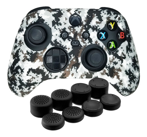 Xbox Series S X Funda Silicon Control Camuflaje + 8 Grip One