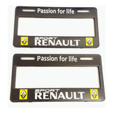 Par Porta Placas Genérico Numérico Renault Sport