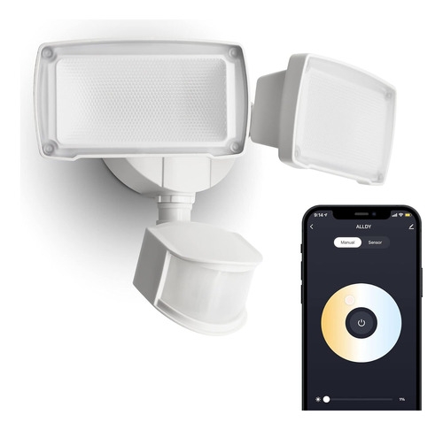 Luz De Seguridad Led Inteligente Wifi Con Sensor De Movimien