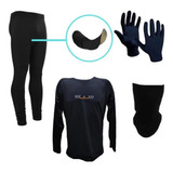 Combo!calza Ciclista+termica +cuello+guantes-6 Cuo