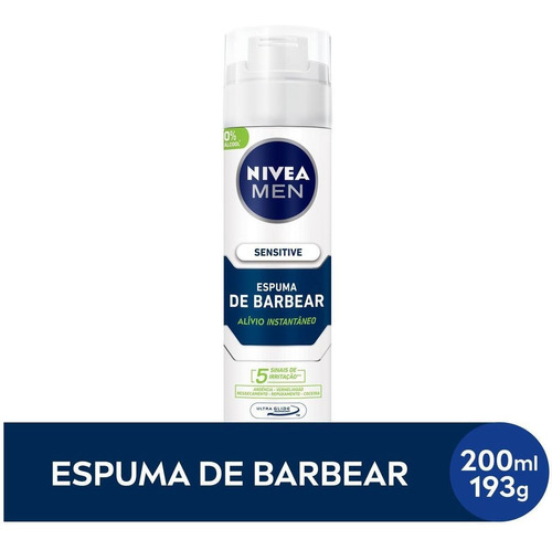 Espuma De Barbear Sensitive Nivea Men 200ml