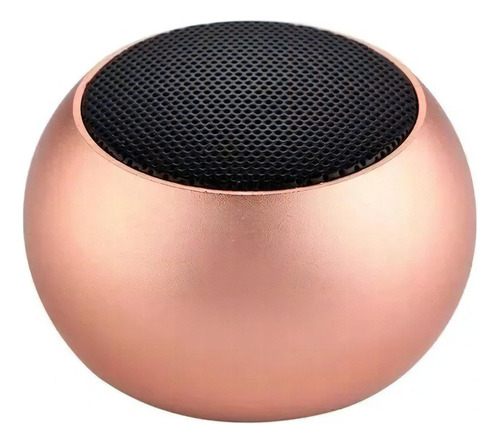 Caixinha Som 3w Amplificada Bluetooth Tws Metal Mini Speaker Cor Rosa