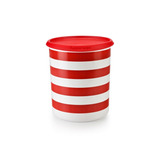 Tacho Hermético Toque Mágico Rayas Rojo Tupperware 3,1 L