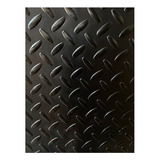 Tapete Hule Piso Espiga Negro Antiderrapante 1.60m X 1m