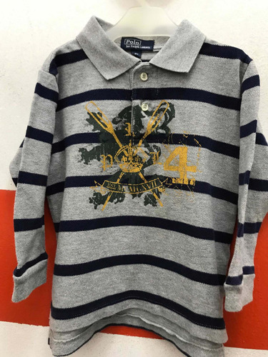 Chomba Polo Ralph Lauren Mangas Largas Talle 2 Niños