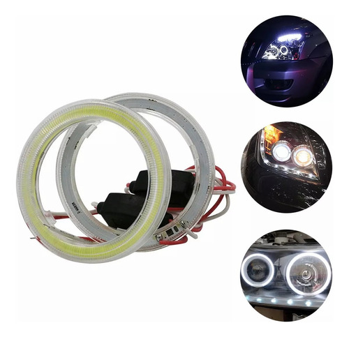 Par Ojo De Ángel 10 Y 12 Cm Led Super Brillante Eyes Anillos