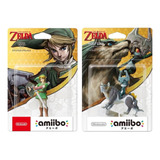 Dupla De Amiibo Link E Wolf Link - Twilight Princess