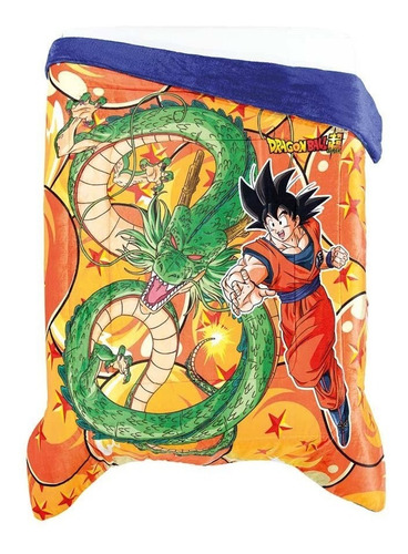 Cobertor Borrega Dragon Ball Individual/ Matrimonial Concord