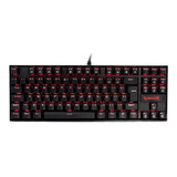 Teclado Gamer Redragon Kumara K552 Qwerty Outemu Red Portugu