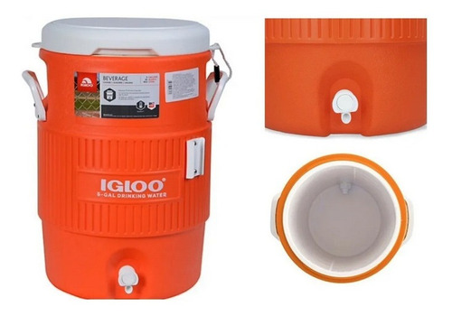 Hielera Termo (5 Gal, Naranja) Igloo Msi