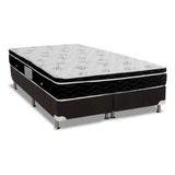 Conjunto Box-colchão Ortobom Nanolastic Physical Spring+cama Universal Black Queen 158