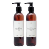 Kit Banheiro 2pçs Shampoo Cond 240ml Decor Luxo Minimalista