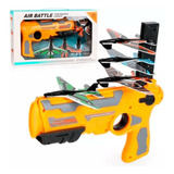 Pistola Lanza Aviones Juguete Top Amazon + 4 Aviones Niños