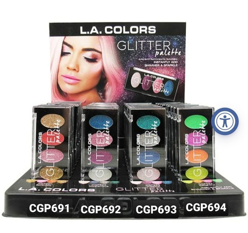 L.a. Colors Glitter Palette 