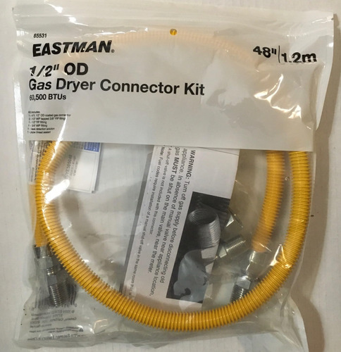 Eastman - Kit De Conector De Manguera De Gas De 48 Pulgadas 