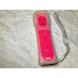 Wii Remote Original Nintendo Rosa Pink Silicone Strap Rvl003