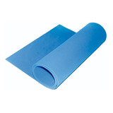 Tapete  Eva Mat Para Yoga Pilates 180 X 60 Cm X 5mm Cor Azul