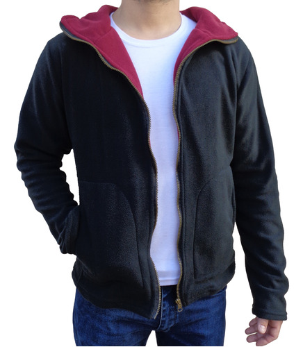 Campera De Polar Con Capucha Para Hombre - 2330 Indumentaria