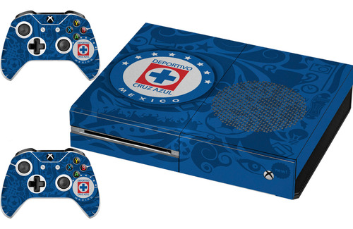 Skin Para Xbox One Fat Modelo (40237xof) Futbol Cruz