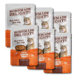 Alimento Humedo Pouch Homemade Delights Gatos Pate Pavo