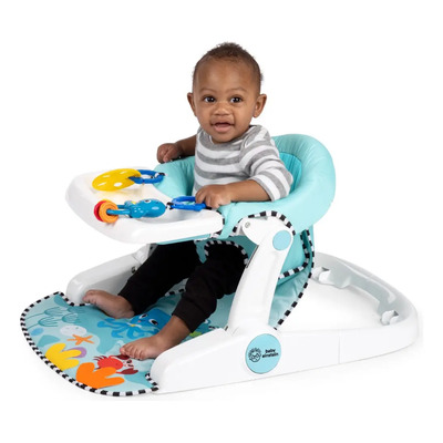 Baby Einstein Asiento De Piso 2 En 1 Para Bebés 4-12 Meses Liso Turquesa