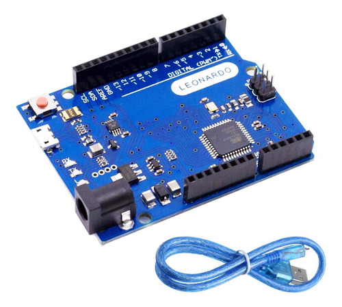 Arduino Leonardo R3 Atmega 32u4 Con Cable Usb 50cm