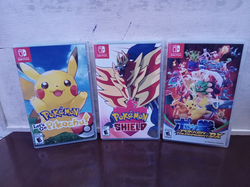 3 Cajas Originales Para Tus Juegos De Pokemon Switch 