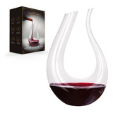  Decantador De Cristal Para Vino Tinto En Forma De U, 1.6 L