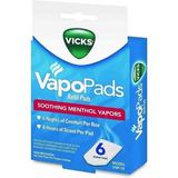 Almohadilla Vapor Mentol Calmante Por 6 Piezas Vicks