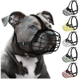 Pitbull Dog Bozal Máscara De Metal Amstaff Secure Wire Baske