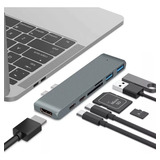 Adaptador Usb C Hub Thunderbolt 3 Hdmi Para Macbook Pro/air