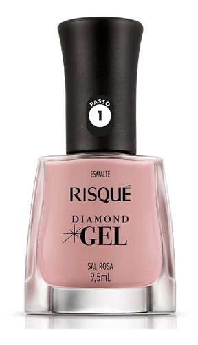 Esmalte Risqué Diamond Gel Sal Rosa Cremoso 9,5ml