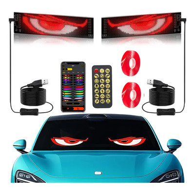 Programable Pantalla Flexible Led Devil Ojos 12x59.5cm 2pzas | Meses sin interés