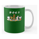 Taza Perros Famosos Dibujos Animados Básicos Novedad Camiset