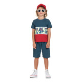 Conjunto Infantil Masculino Verão Dino, Ollelê